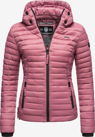 MARIKOO Between-Season Jacket 'Samtpfote' in Pink: front