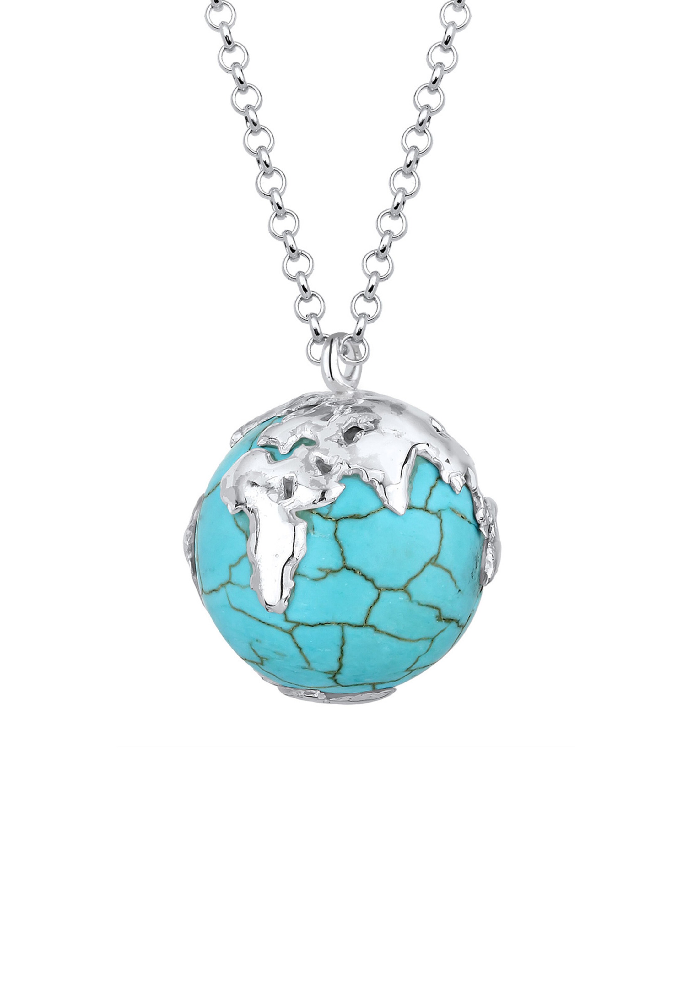 ELLI Necklace 'Weltkugel' in Silver