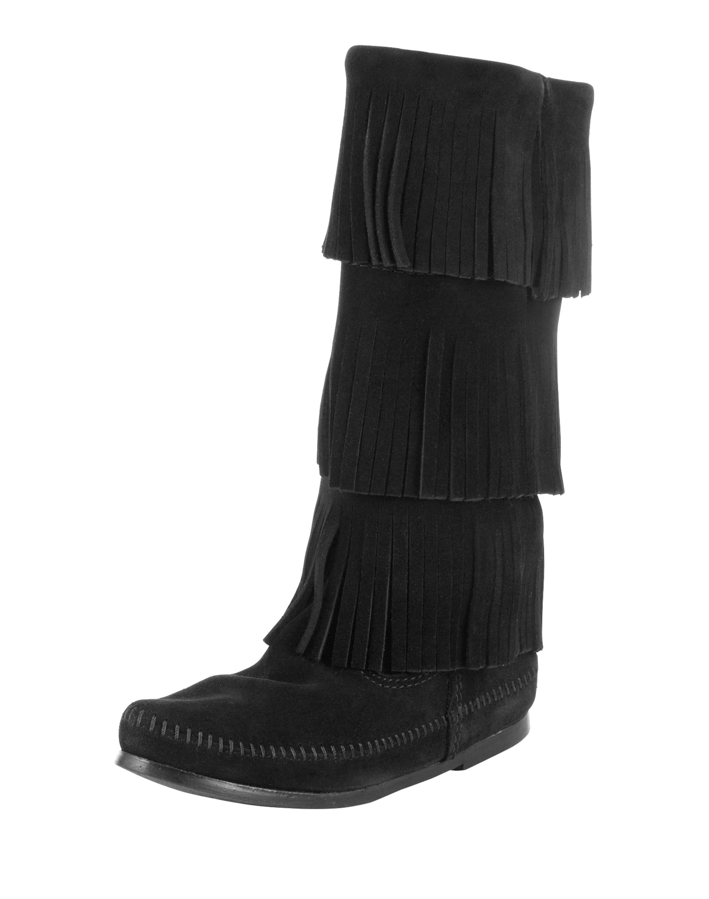 Bottes Minnetonka en noir