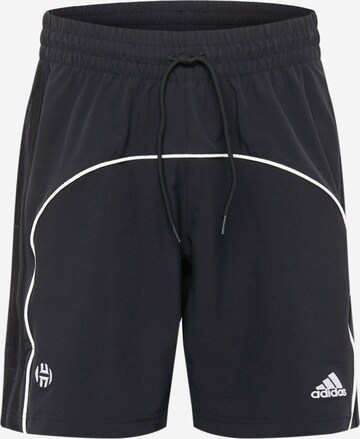 ADIDAS PERFORMANCE Regular Sportbroek 'Harden' in Zwart: voorkant