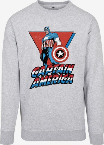 Mister Tee Mikina 'Captain America' – šedá: přední strana