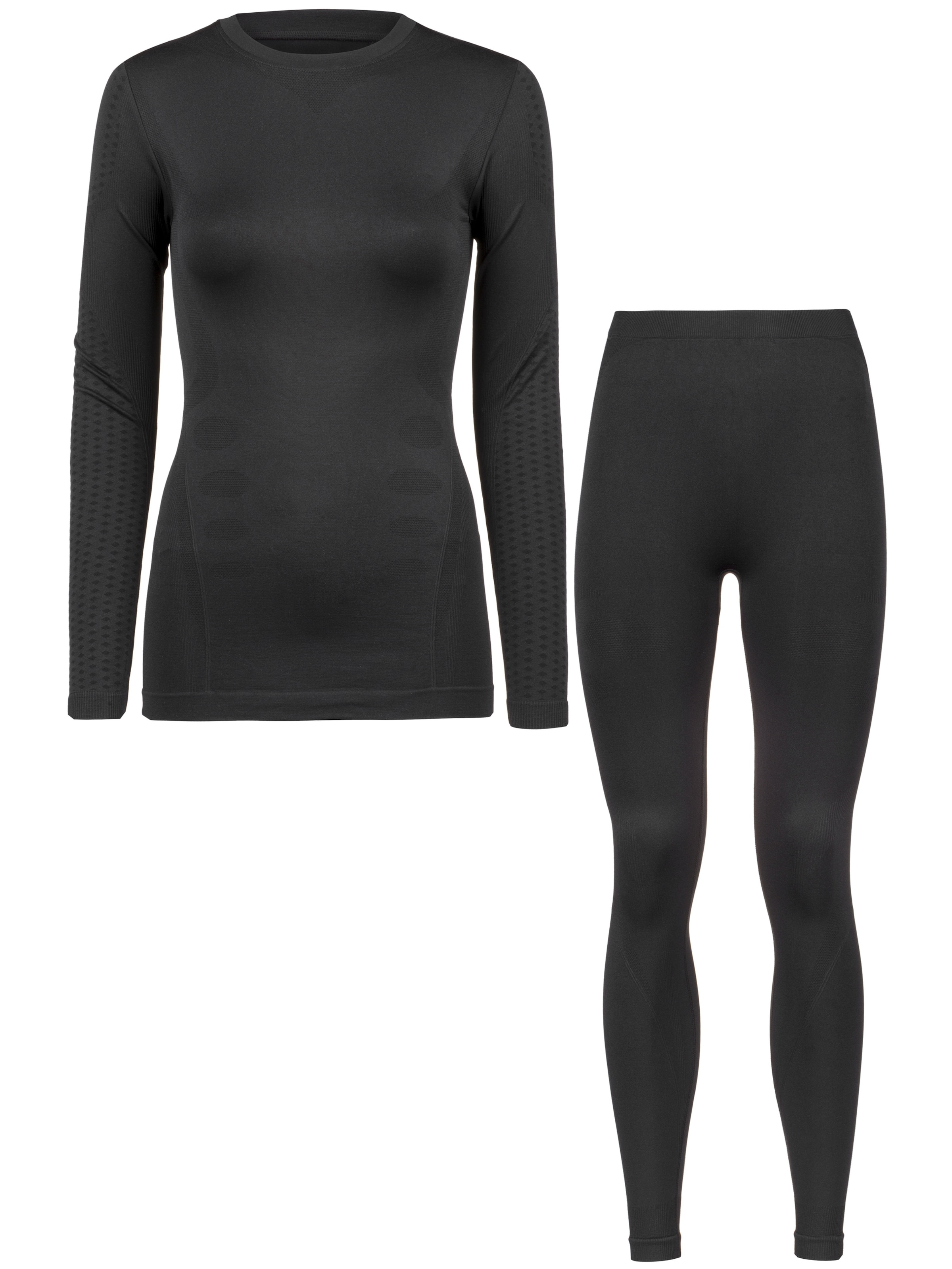 Whistler Bustier Base Layer Set in Schwarz: Vorderseite