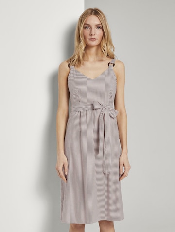 TOM TAILOR Summer Dress in Brown: front