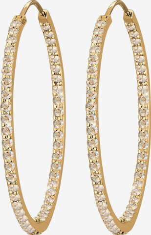 ELLI PREMIUM Earrings 'Kristall' in Gold: front