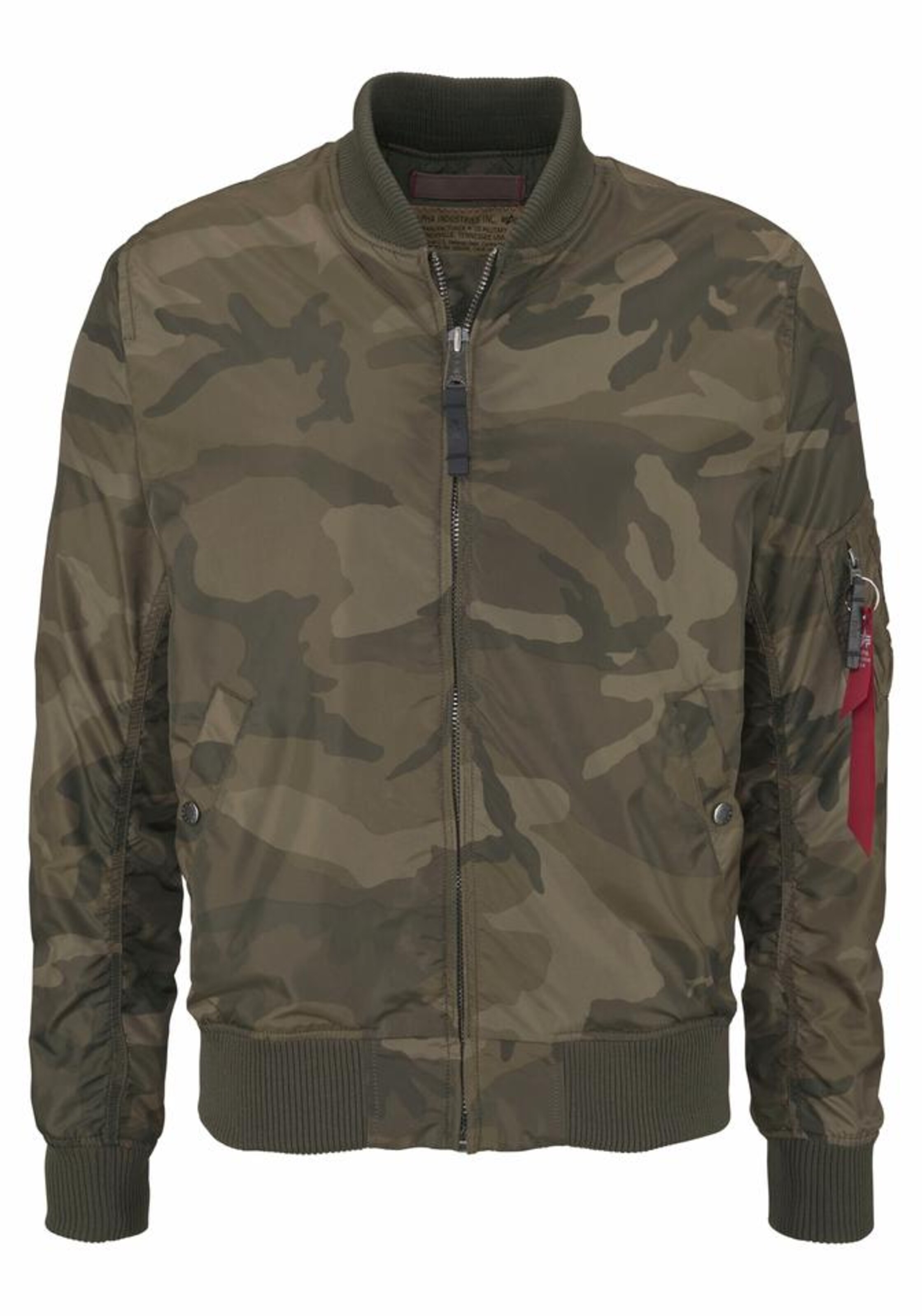 Veste mi-saison 'MA-1 TT' ALPHA INDUSTRIES en vert : devant