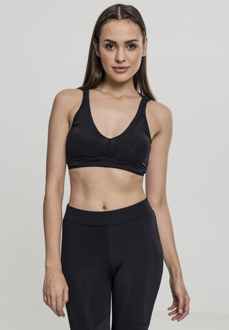 Urban Classics Bustier Melltartó - fekete: elől