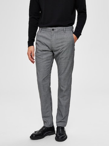 SELECTED HOMME Slimfit Chino in Grijs: voorkant