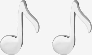 ELLI Earrings 'Note' in Silver: front