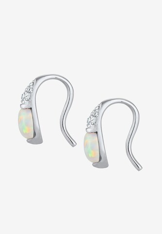 ELLI PREMIUM Ohrringe Opal Schmuckstein in Silber