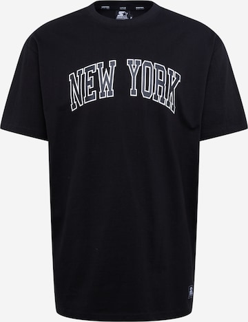 Starter Black Label Regular fit Shirt 'New York' in Zwart: voorkant