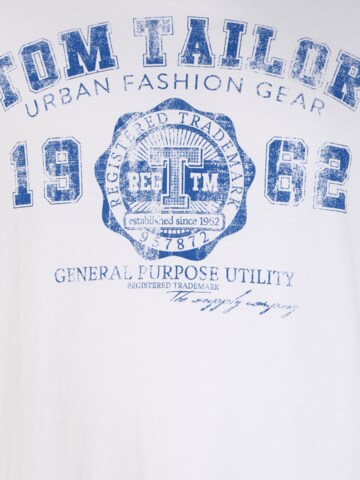 T-Shirt TOM TAILOR Men + en blanc