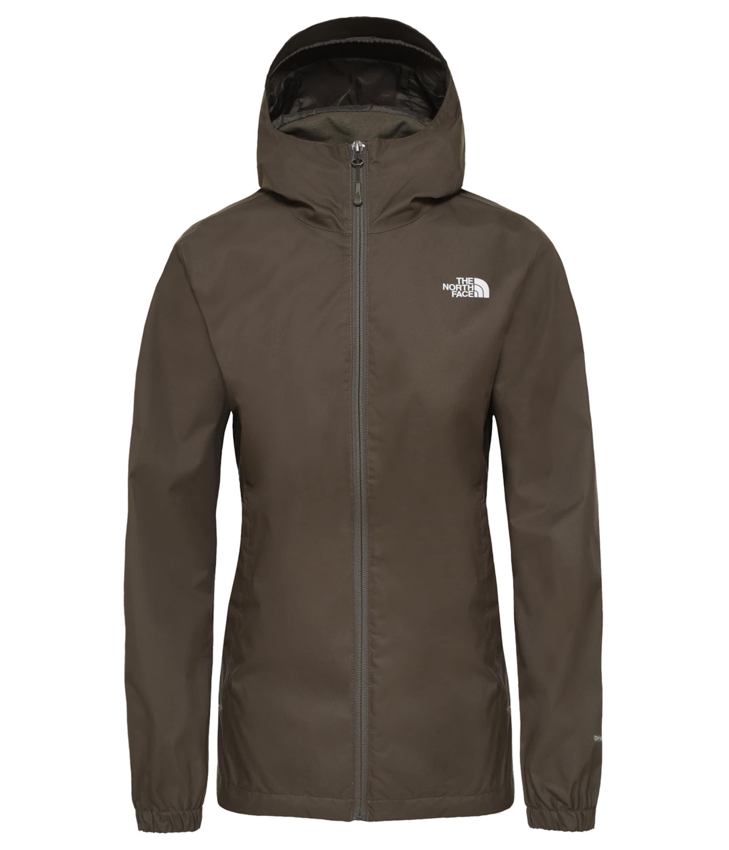 THE NORTH FACE Външно яке 'Quest' в кафяво: отпред