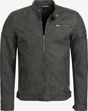 INDICODE JEANS Between-Season Jacket ' Manuel ' in Grey: front