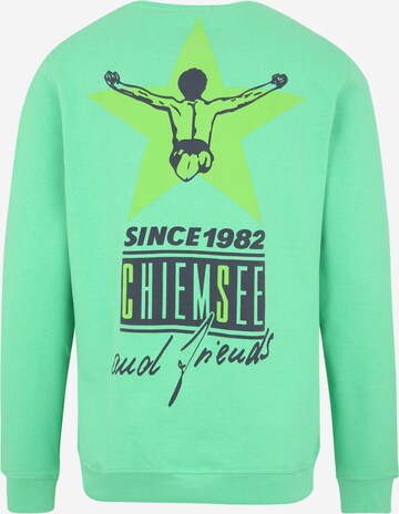 CHIEMSEE - Regular Fit Sweatshirt em verde: atrás