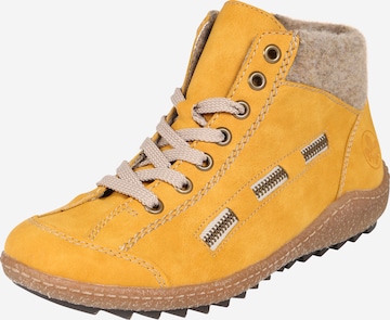 Rieker Lace-up bootie in Yellow: front