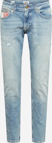 Tommy Jeans Slimfit Jeans 'Scanton' in Blauw: voorkant