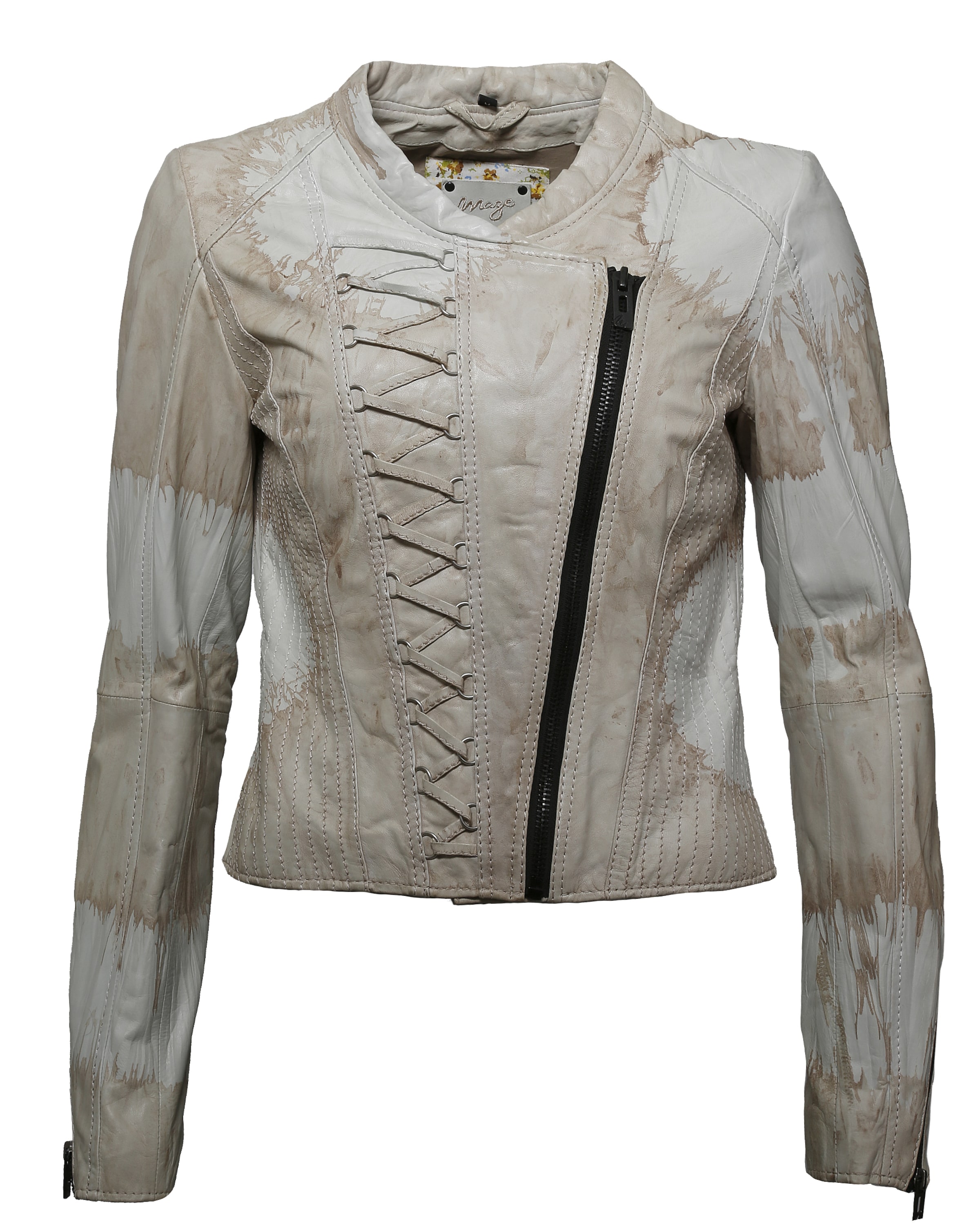 Maze Lederjacke 'Manhattan' in Beige: Vorderseite