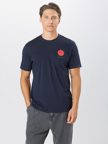 EDWIN Regular Fit Bluser & t-shirts 'Japanese Sun' i blå: forside