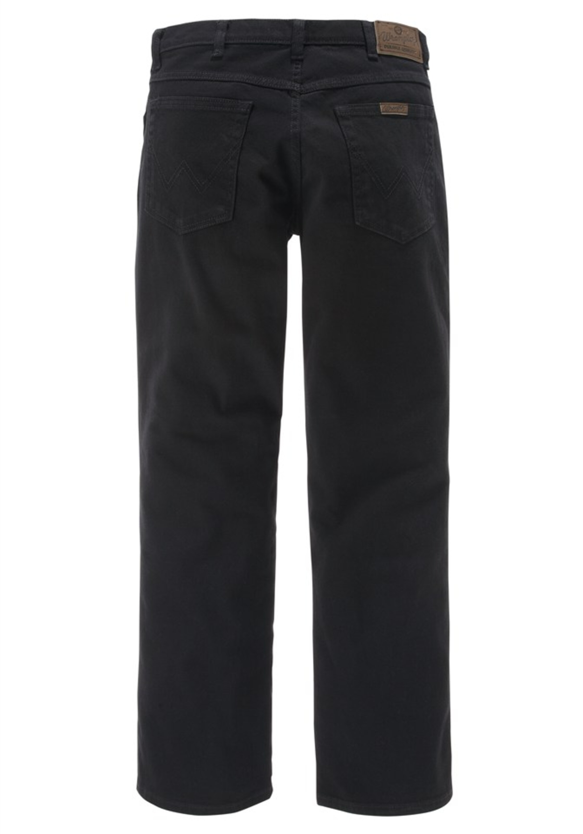 WRANGLER Regular Stretch-Jeans 'Durable' in Schwarz