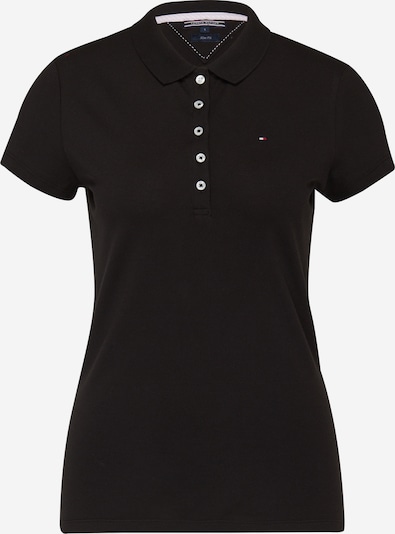 TOMMY HILFIGER Poloshirt 'Chiara' in rot / schwarz / weiß, Produktansicht