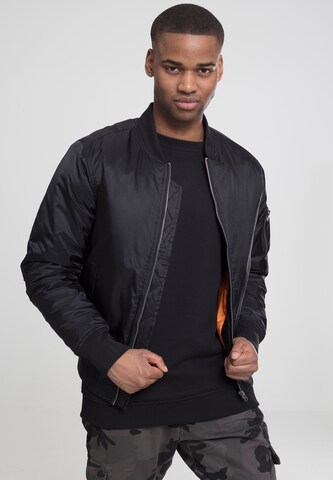 Urban Classics Between-Season Jacket in Black: front