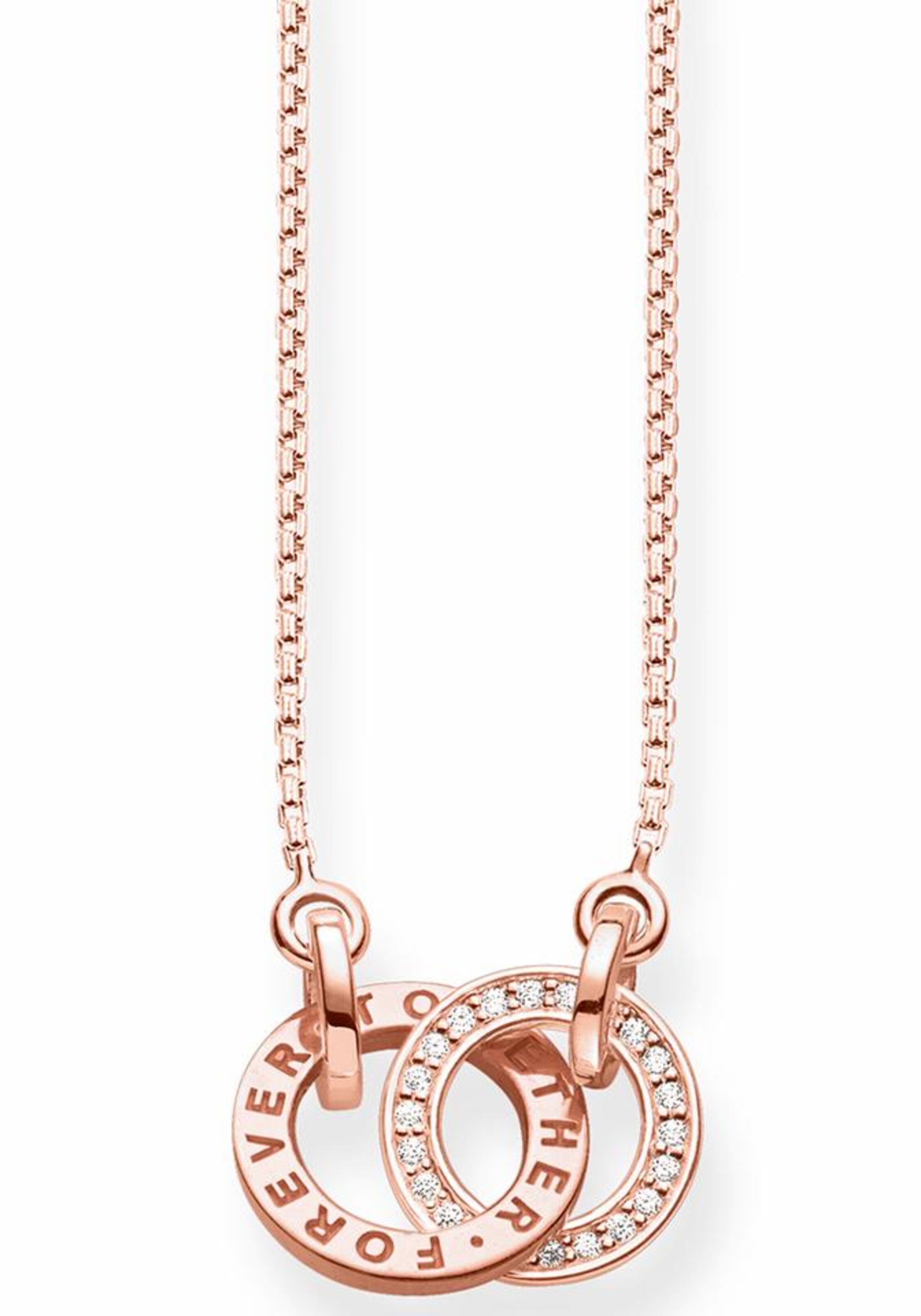 Thomas Sabo Kette 'Forever Together' in Gold: Vorderseite