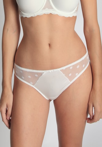 sassa Thong 'DOTTED MESH' in White