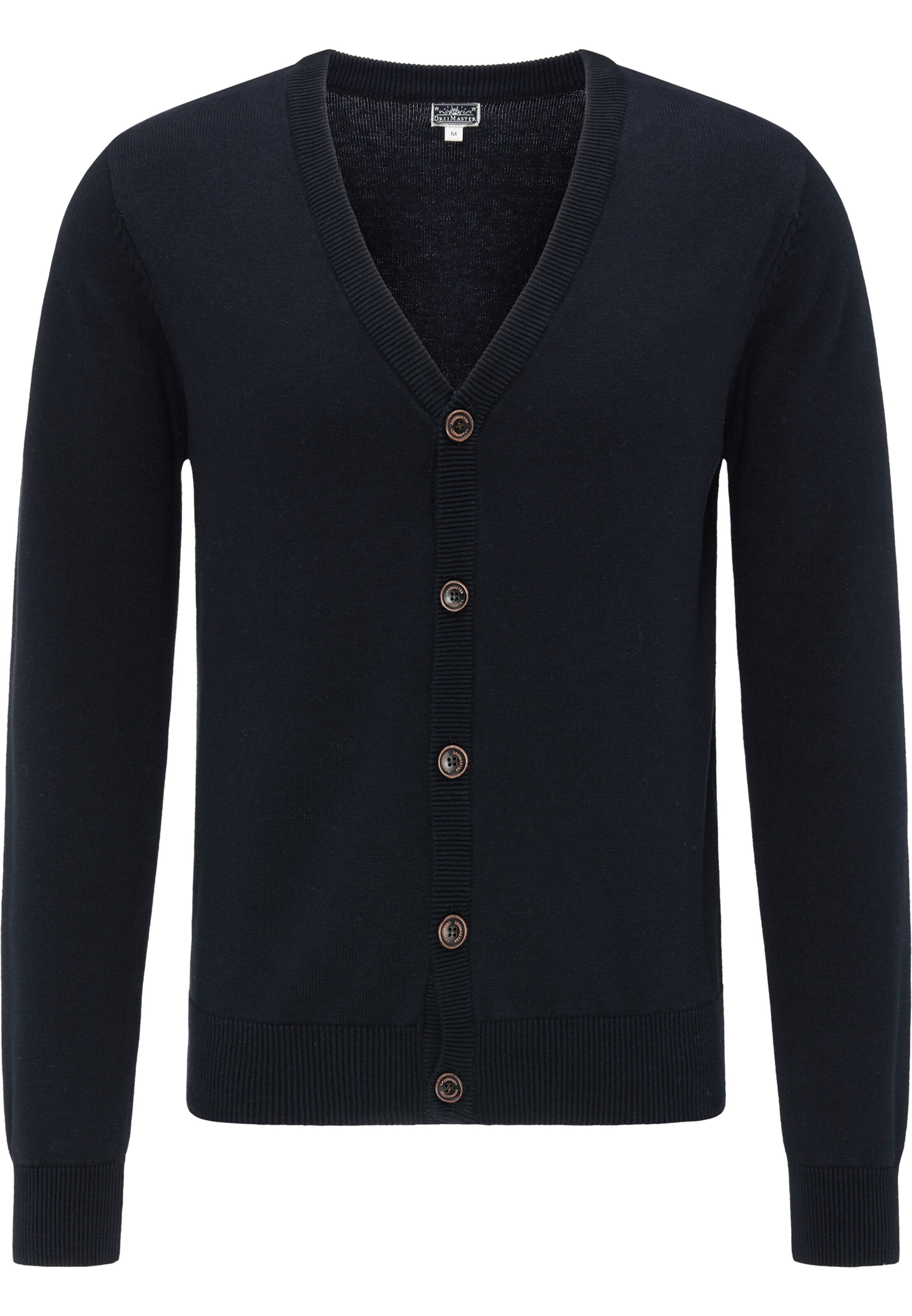 DREIMASTER - Gebreid vest 'Maritim' in de kleur Blauw