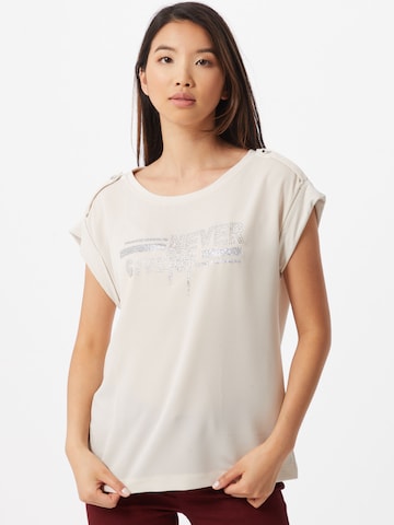 T-shirt monari en beige : devant