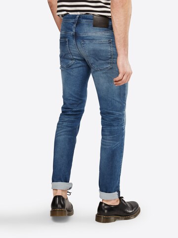 Coupe slim Jean 'Glenn' JACK & JONES en bleu : derrière