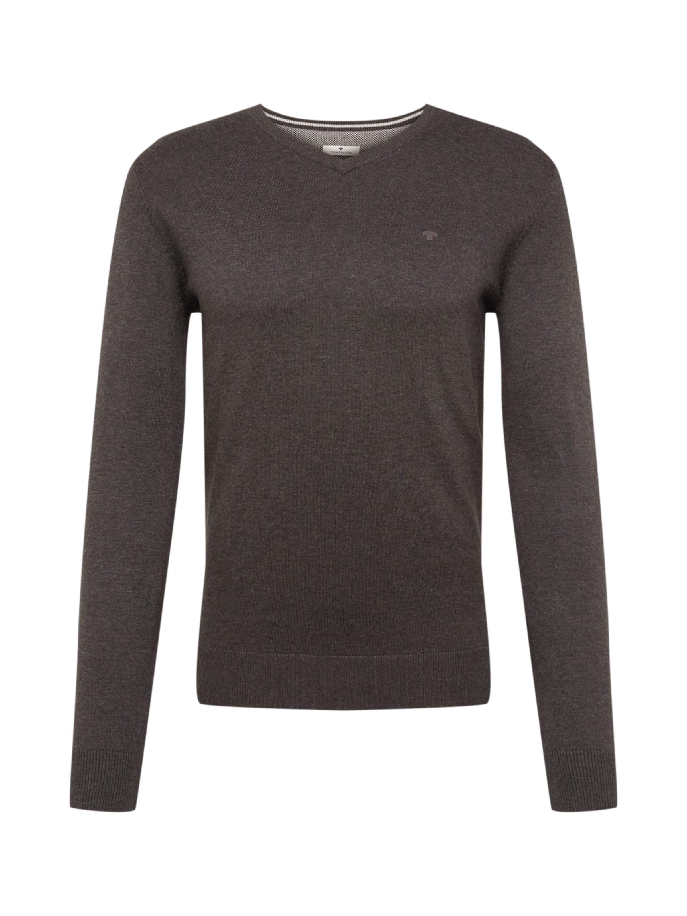 TOM TAILOR Regularny krój Sweter w kolorze czarny: przód