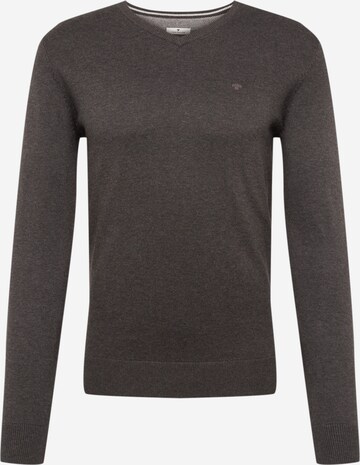 TOM TAILOR Regular fit Sweater in Black: front