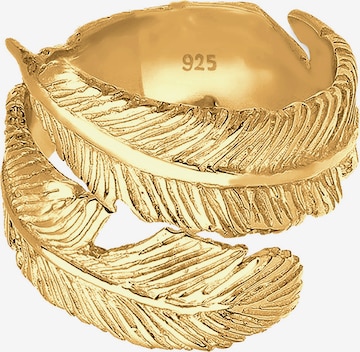 ELLI Wickelring 'Feder' in Gold