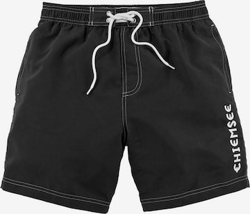 CHIEMSEE Board Shorts in Black: front