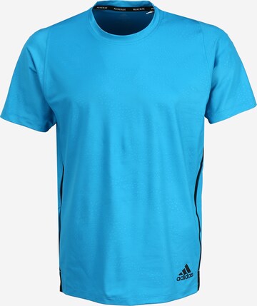 Coupe regular T-Shirt fonctionnel ADIDAS PERFORMANCE en bleu : devant