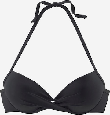 s.Oliver Push-up Bikinioverdel 'Spain' i sort: forside