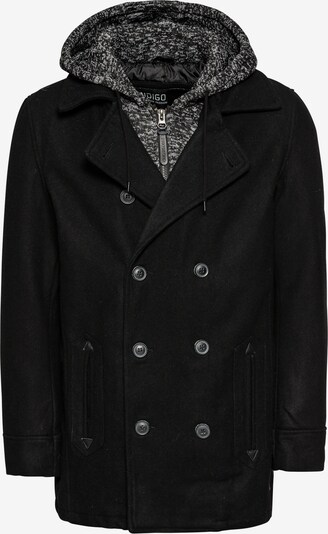 INDICODE JEANS Ανοιξιάτικο και φθινοπωρινό παλτό 'Clifford' σε γκρι / μαύρο, Άποψη προϊόντος