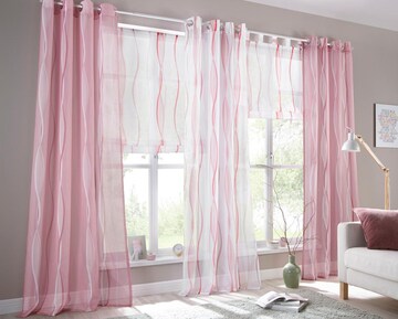 MY HOME Curtains & Drapes in Pink