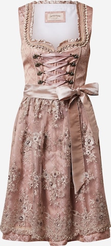 STOCKERPOINT Dirndl 'Lilou' in Pink: front