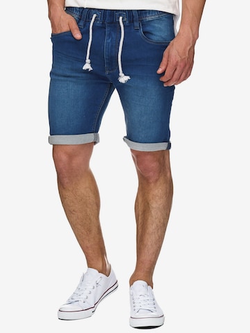 INDICODE JEANS Slim fit Pants ' Kadin Shorts ' in Blue: front