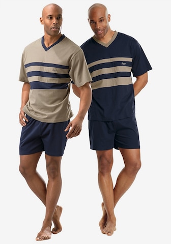 LE JOGGER Pyjama kort in Blauw: voorkant