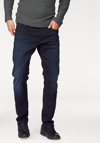 G-STAR Slimfit Džíny '3301 Tapered' – modrá: přední strana
