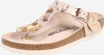 Tongs 'Gizeh' BIRKENSTOCK en beige : devant