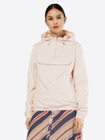 Urban Classics Between-season jacket in Pink: front
