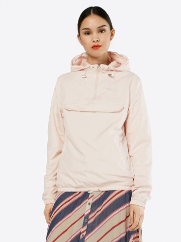 Urban Classics Between-Season Jacket in Pink: front