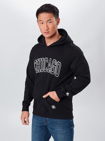 Starter Black Label Regular fit Majica 'Chicago' | črna barva: sprednja stran