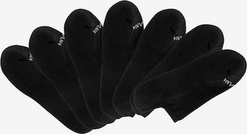 LASCANA ACTIVE Athletic Socks in Black: front