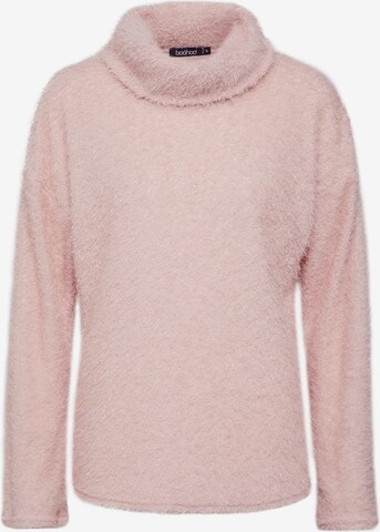 Boohoo - Pullover 'Fluffy' em rosa: frente