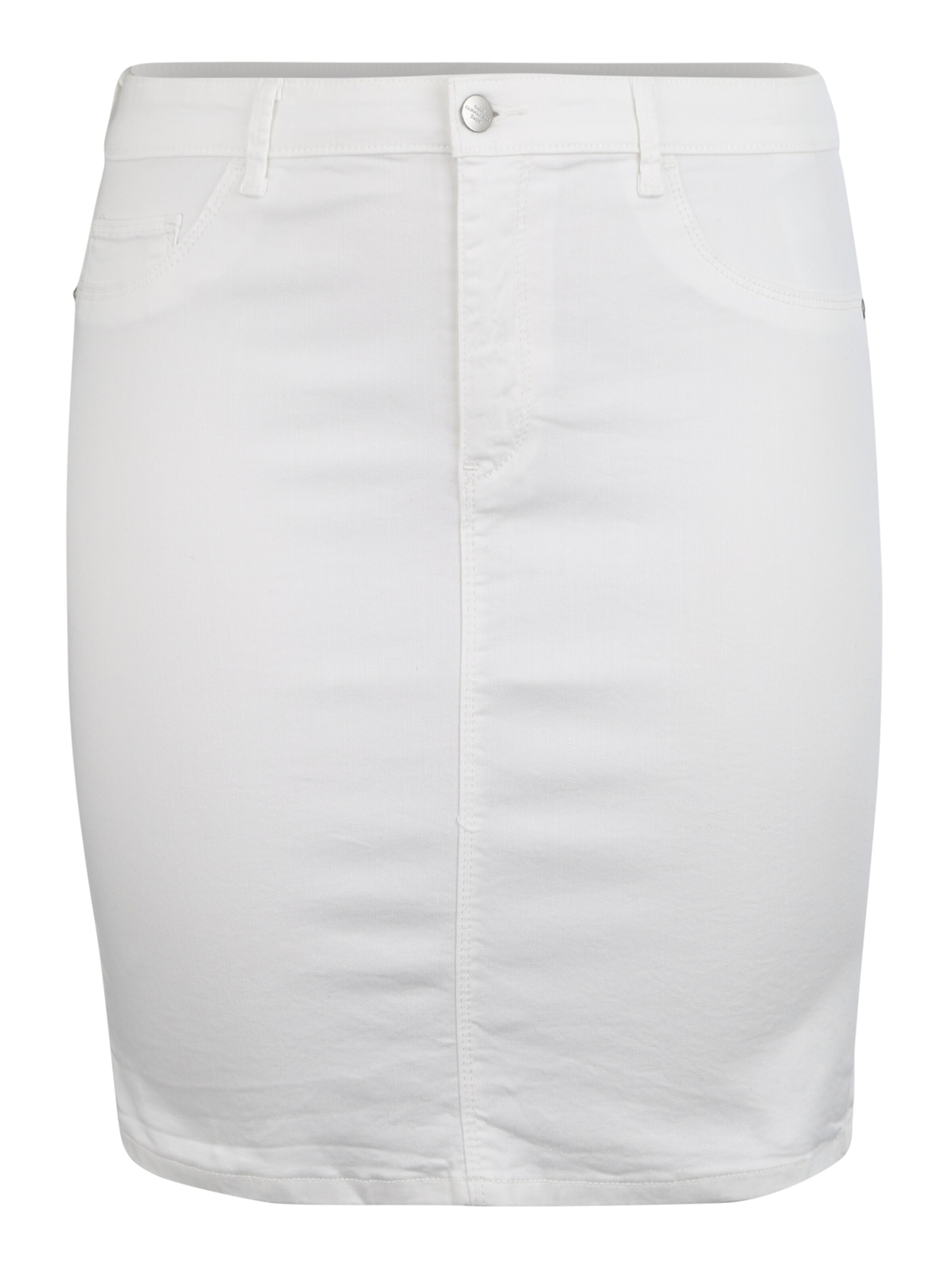 ONLY Carmakoma - Rok 'THUNDER' in de kleur Wit