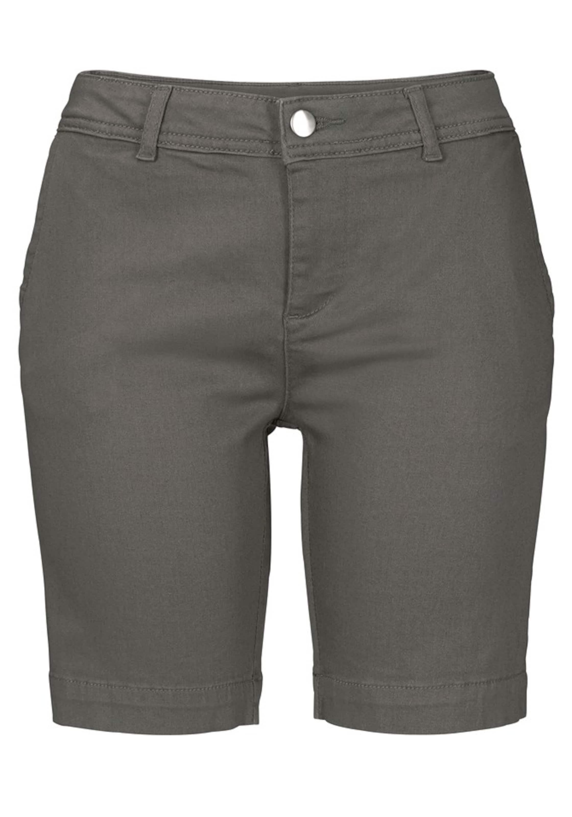 LASCANA Úzky strih Nohavice - Sivá: predná strana